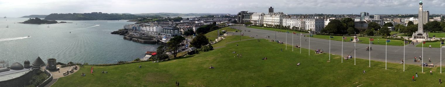 Nádherné panorama Plymouthu
